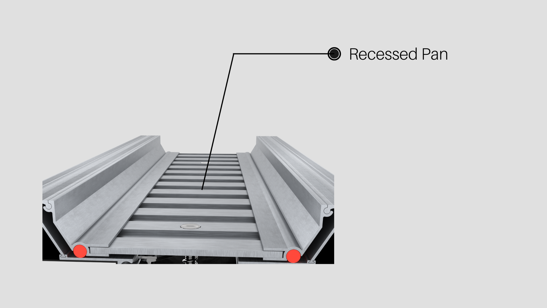 Customizable Recessed Pan for Floor Finishes