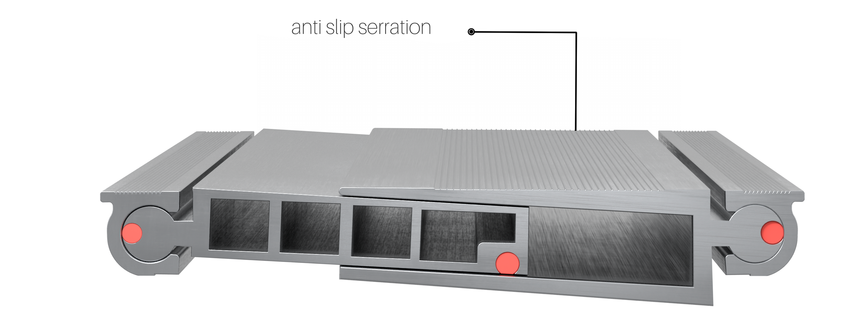 Anti-slip Serration