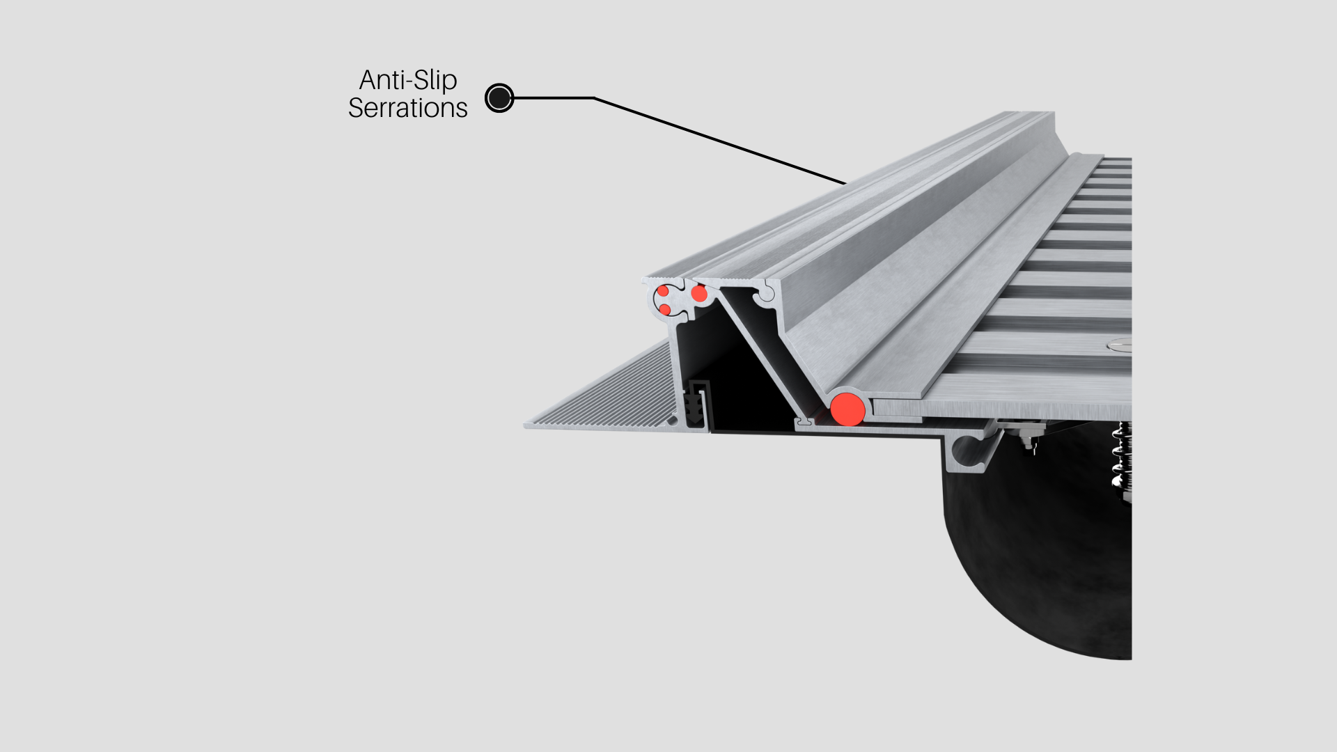Anti-slip Serration
