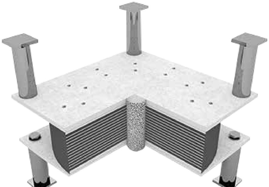 Ball rubber bearing BRB seismic isolator