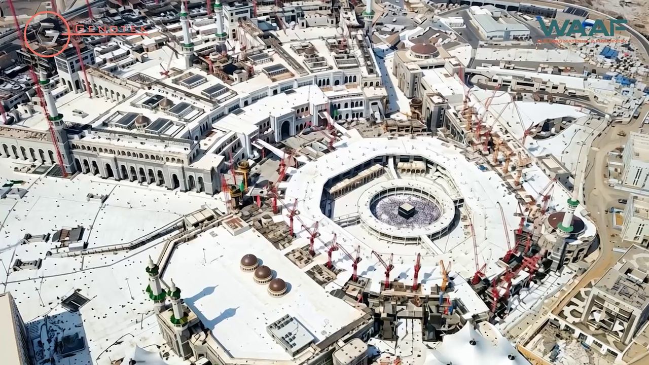Grand Mosque Mataf extension aerial - Genotek supplied