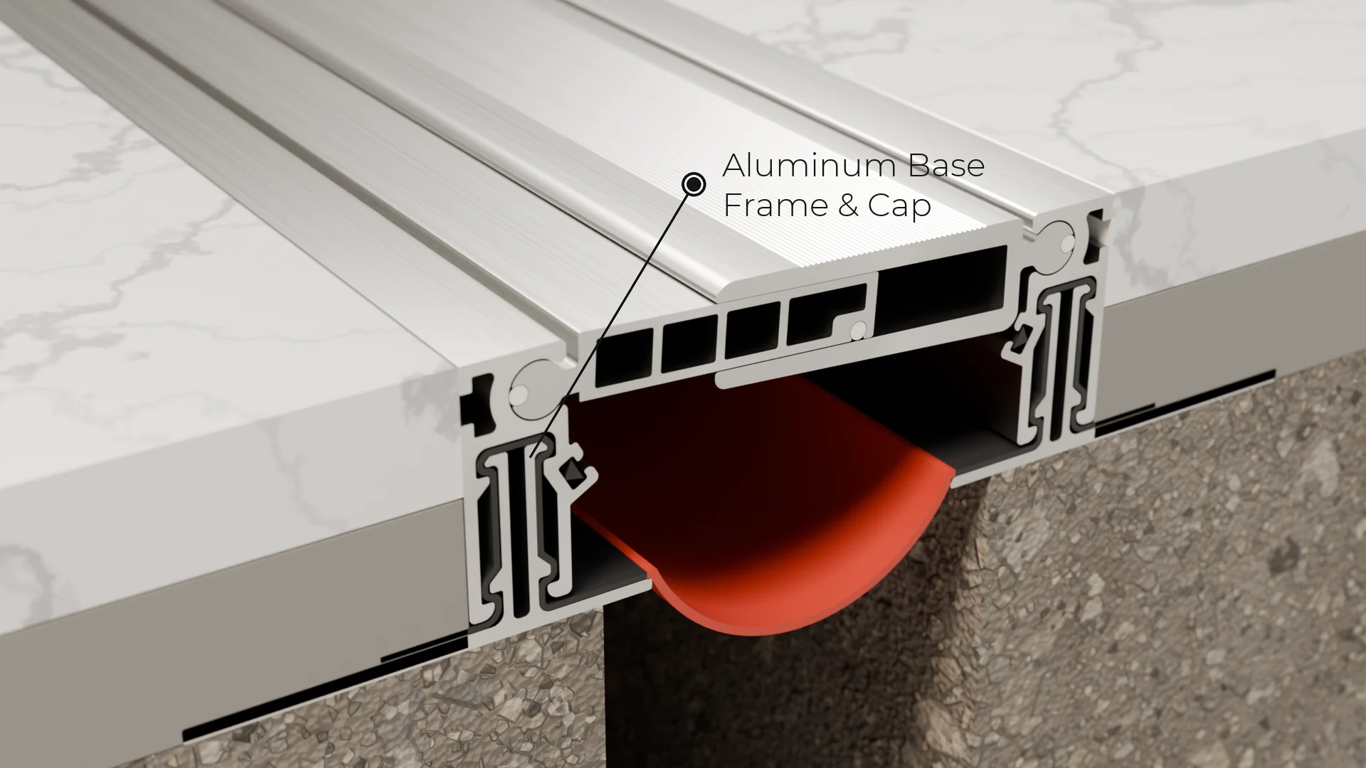 Extruded Aluminum Base Frame and Cap