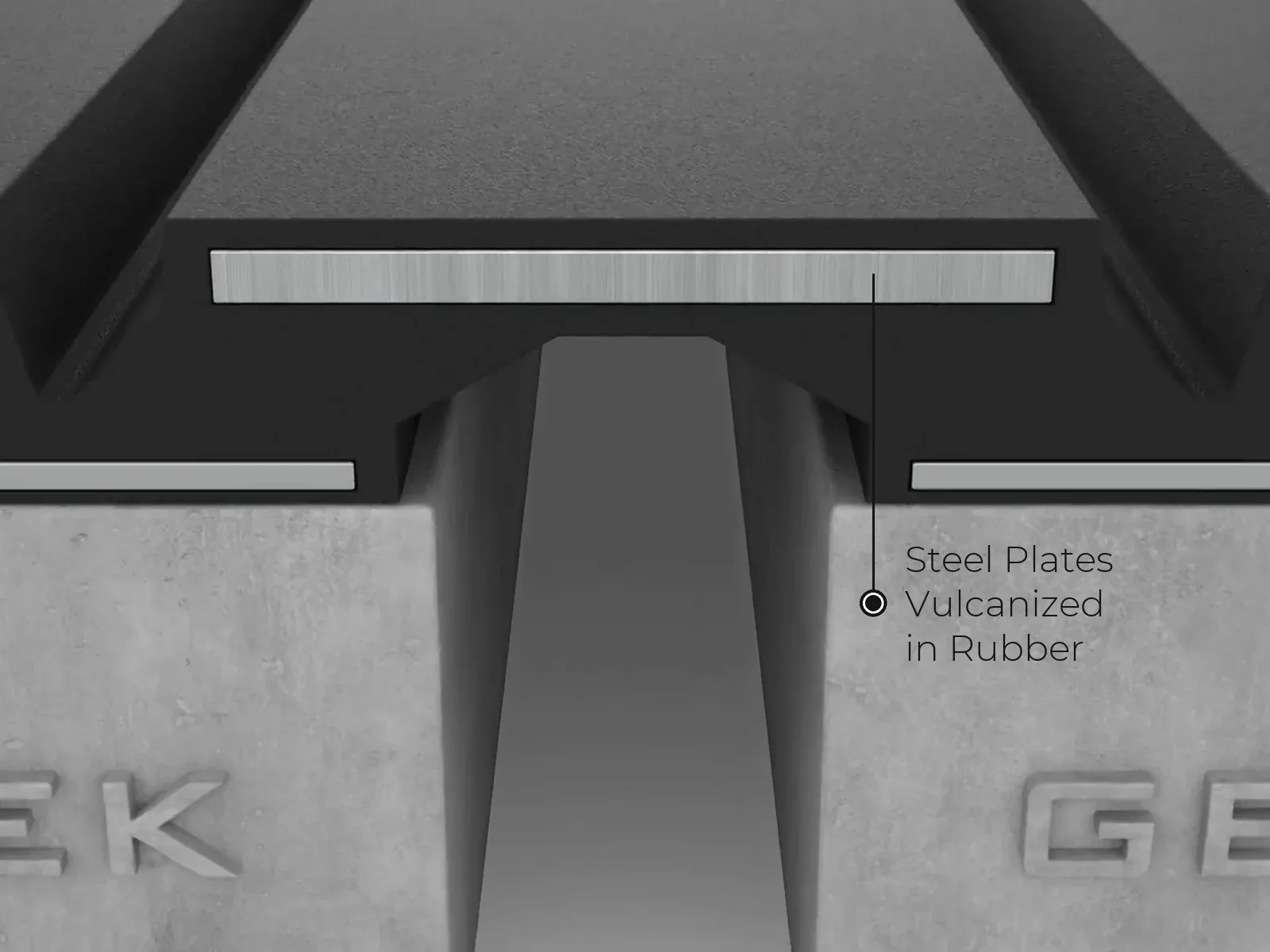 Steel Plates Vulcanized in Rubber