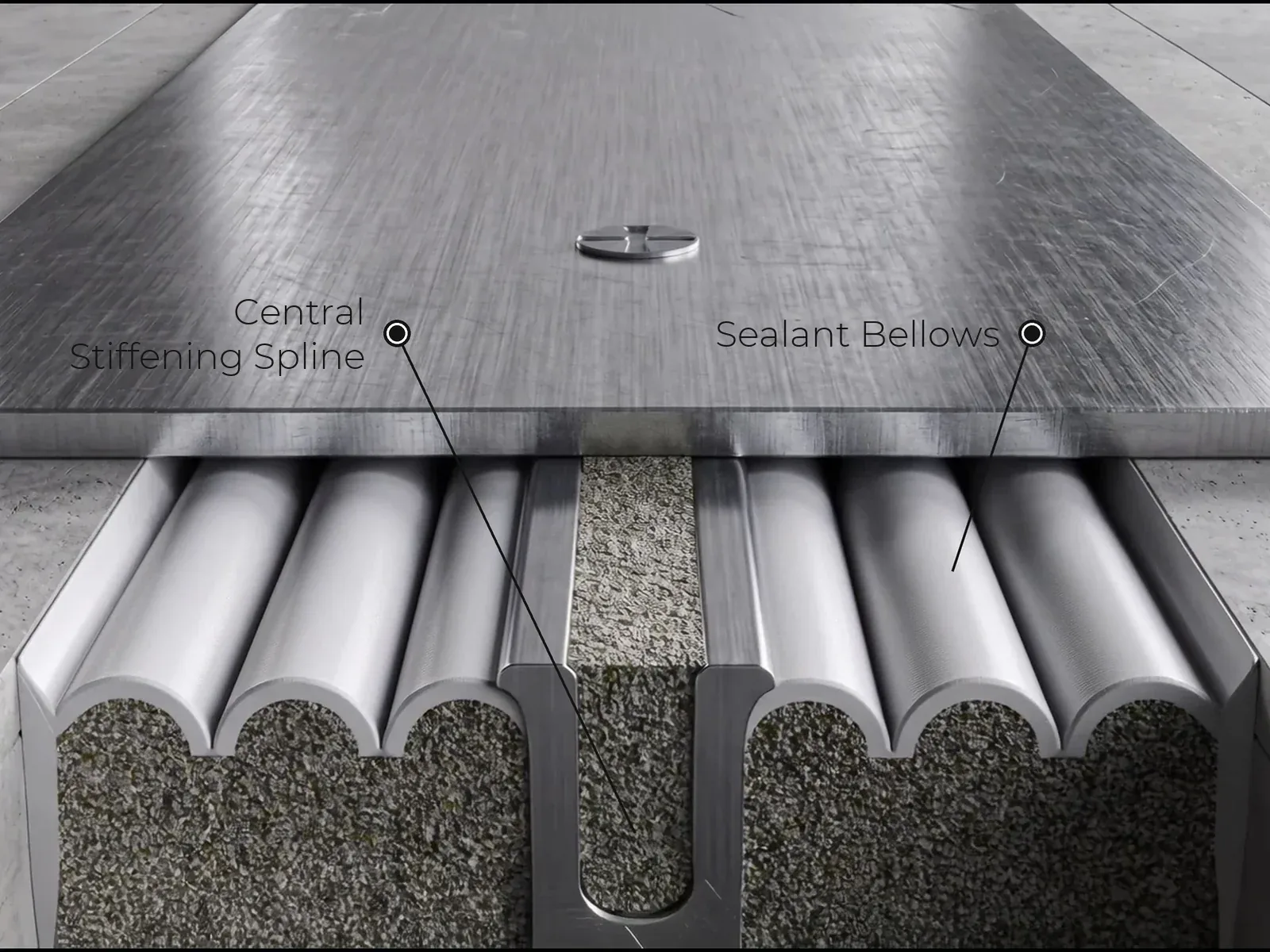 Central Spline and Sealant Bellows