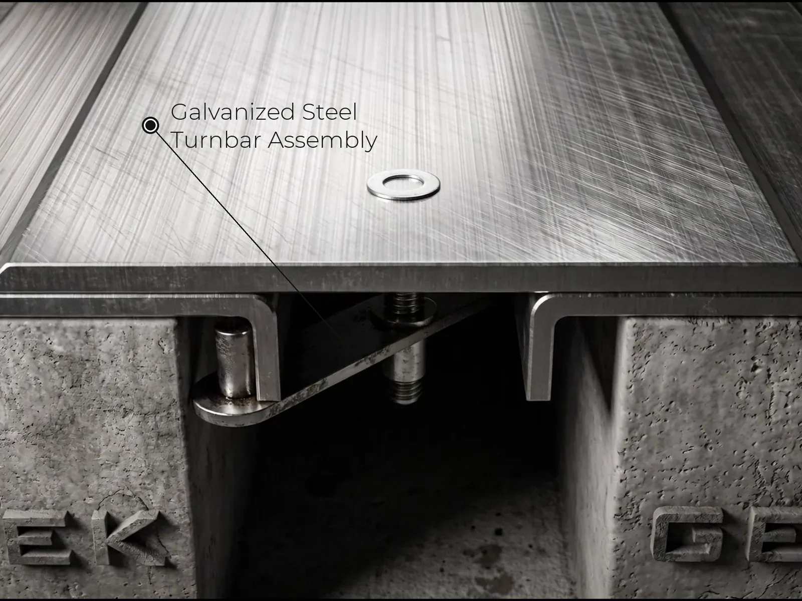Galvanized Steel Turnbar Assembly