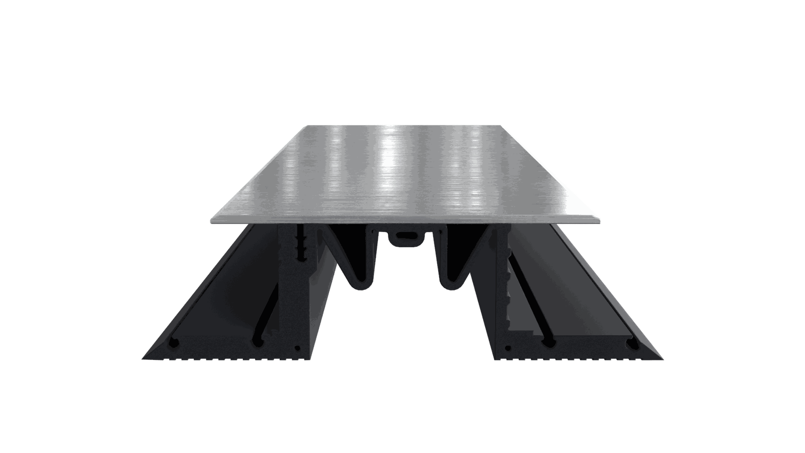 Hybrid Aluminum-Rubber Watertight Expansion Joint Cover - Engineered for Puncture Resistance & Acoustic Control