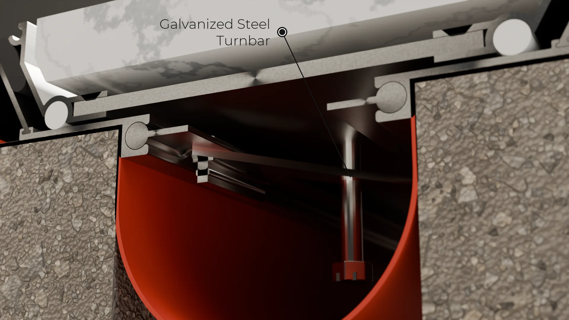 Galvanized Steel Turnbar