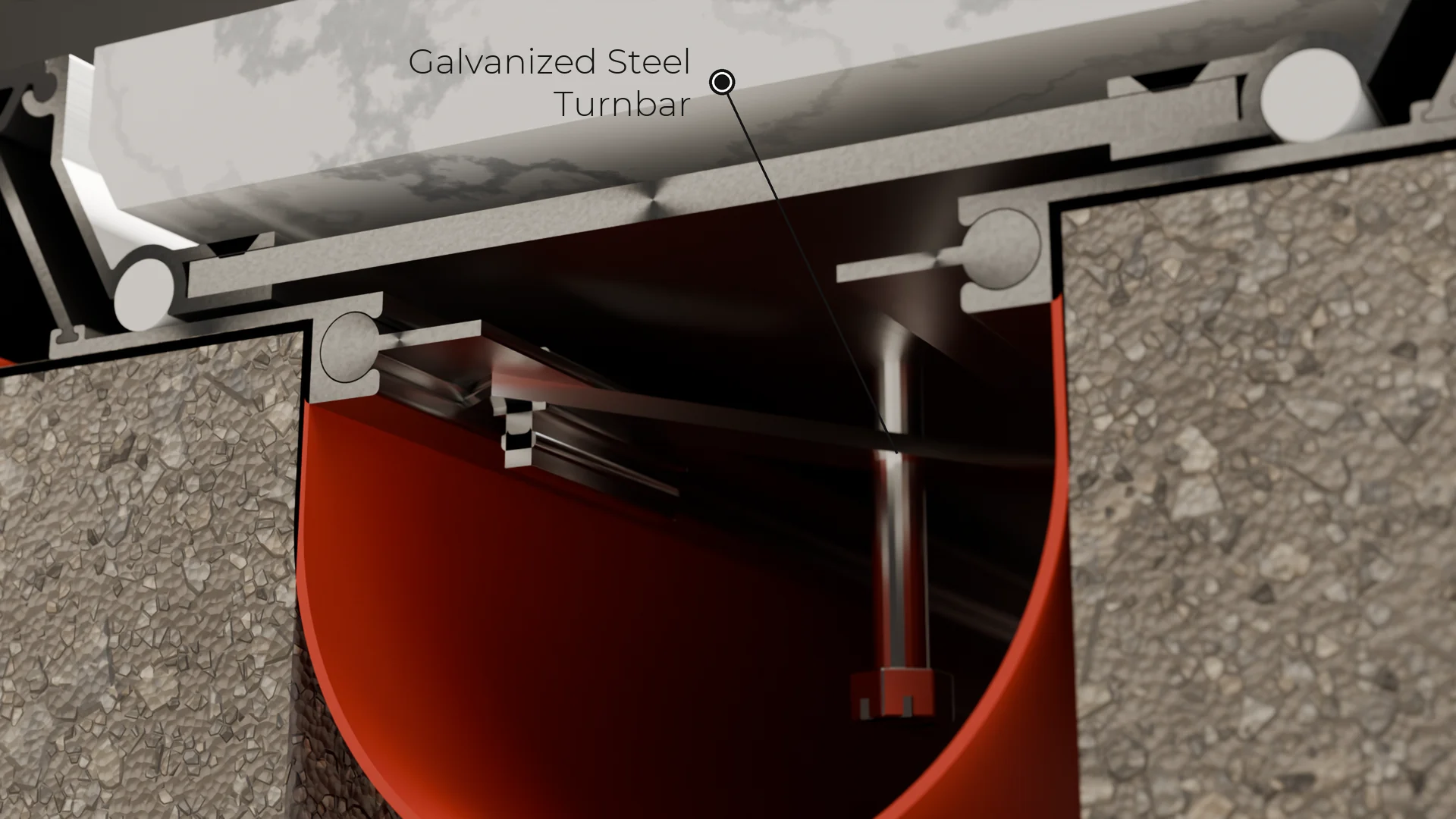Galvanized Steel Turnbar